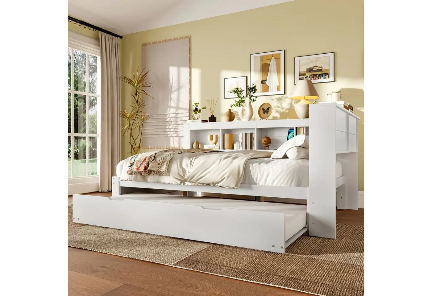 SOFTWEARY Jugendbett mit Lattenrost und Regal 140x200 cm - Bild 4