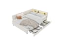 SOFTWEARY Stauraumbett mit LED, Schubladen & USB-Anschluss Bild 2