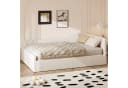 SOFTWEARY Stauraumbett Polsterbett Beige mit Lattenrost Bild 3
