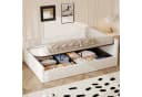 SOFTWEARY Stauraumbett Polsterbett Beige mit Lattenrost Bild 4