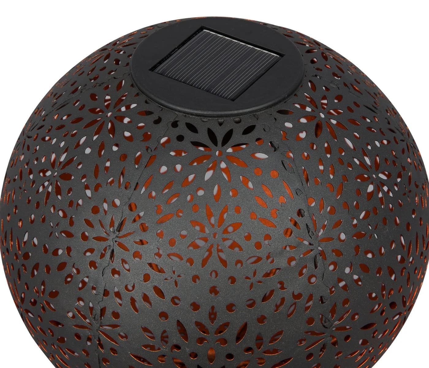 Dehner LED Solarleuchte Lemba Schwarz Solar-Kugel - Bild 5