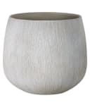 Dehner Übertopf Leander Bauchig Weiß/Creme Keramik Bild 2