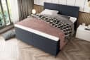 99rooms Boxspringbett Maximus mit Bettkasten und Topper Anthrazit Bild 3