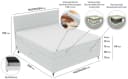 99rooms Boxspringbett Maximus mit Bettkasten und Topper Anthrazit Bild 4