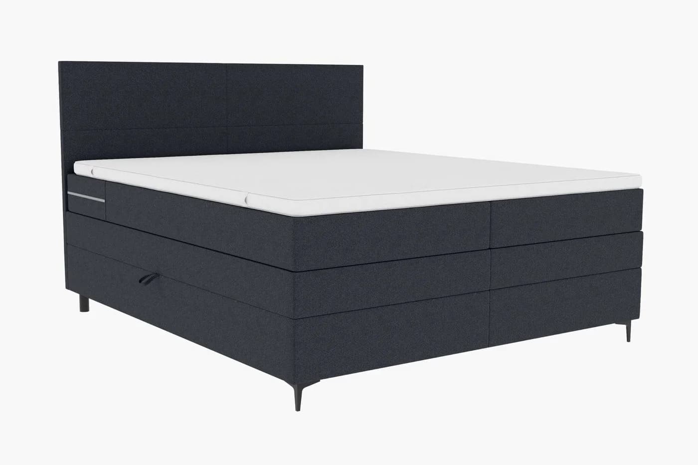 99rooms Boxspringbett Maximus mit Bettkasten und Topper Anthrazit - Bild 5