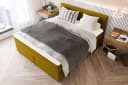 99rooms Boxspringbett Phönix Gelb mit Matratze & Topper Bild 3