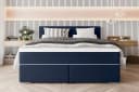 99rooms Boxspringbett Phönix Dunkelblau mit Matratze und Topper Bild 1