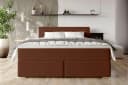 99rooms Boxspringbett Phönix Terracotta mit Matratze & Topper Bild 1