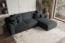 99rooms Ecksofa Gusto L-Form mit Schlaffunktion Graphit Bild 3