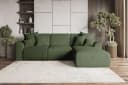 99rooms Ecksofa Gusto L-Form mit Schlaffunktion Cordstoff Khaki Bild 2