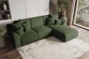 99rooms Ecksofa Gusto L-Form mit Schlaffunktion Cordstoff Khaki Bild 3