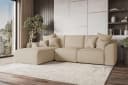 99rooms Ecksofa Gusto L-Form Beige mit Schlaffunktion Bild 1