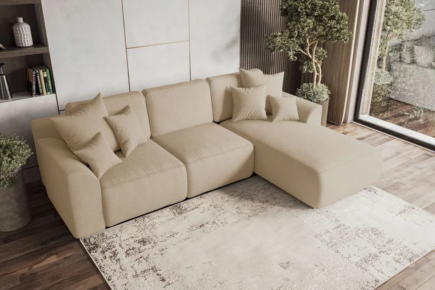 99rooms Ecksofa Gusto L-Form Eckcouch Beige - Bild 3
