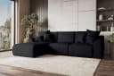 99rooms Ecksofa Gusto L-Form Schwarz mit Schlaffunktion Bild 1