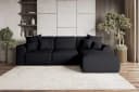 99rooms Ecksofa Gusto L-Form Schwarz mit Schlaffunktion Bild 2