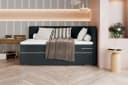 99rooms Boxspringbett Phönix Mini Plus mit Matratze & Topper Anthrazit Bild 2