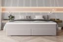 99rooms Boxspringbett Phönix Familienbett mit Matratze und Topper Hellgrau Bild 1