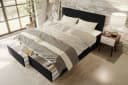 99rooms Boxspringbett Kira Schwarz mit Topper und Stauraum Bild 4