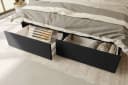 99rooms Boxspringbett Kira Schwarz mit Topper und Stauraum Bild 5