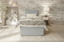 99rooms Boxspringbett Kira Mini Hellgrau mit Topper Bild 1