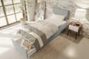 99rooms Boxspringbett Kira Mini Hellgrau mit Topper Bild 4