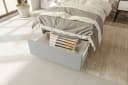99rooms Boxspringbett Kira Mini Hellgrau mit Topper Bild 5