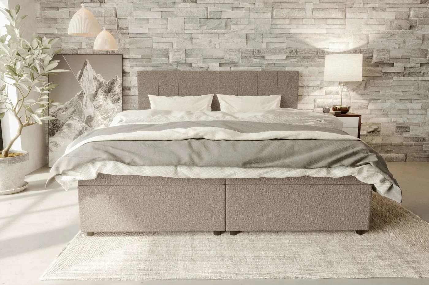 99rooms Boxspringbett Kira mit Topper und Stauraum