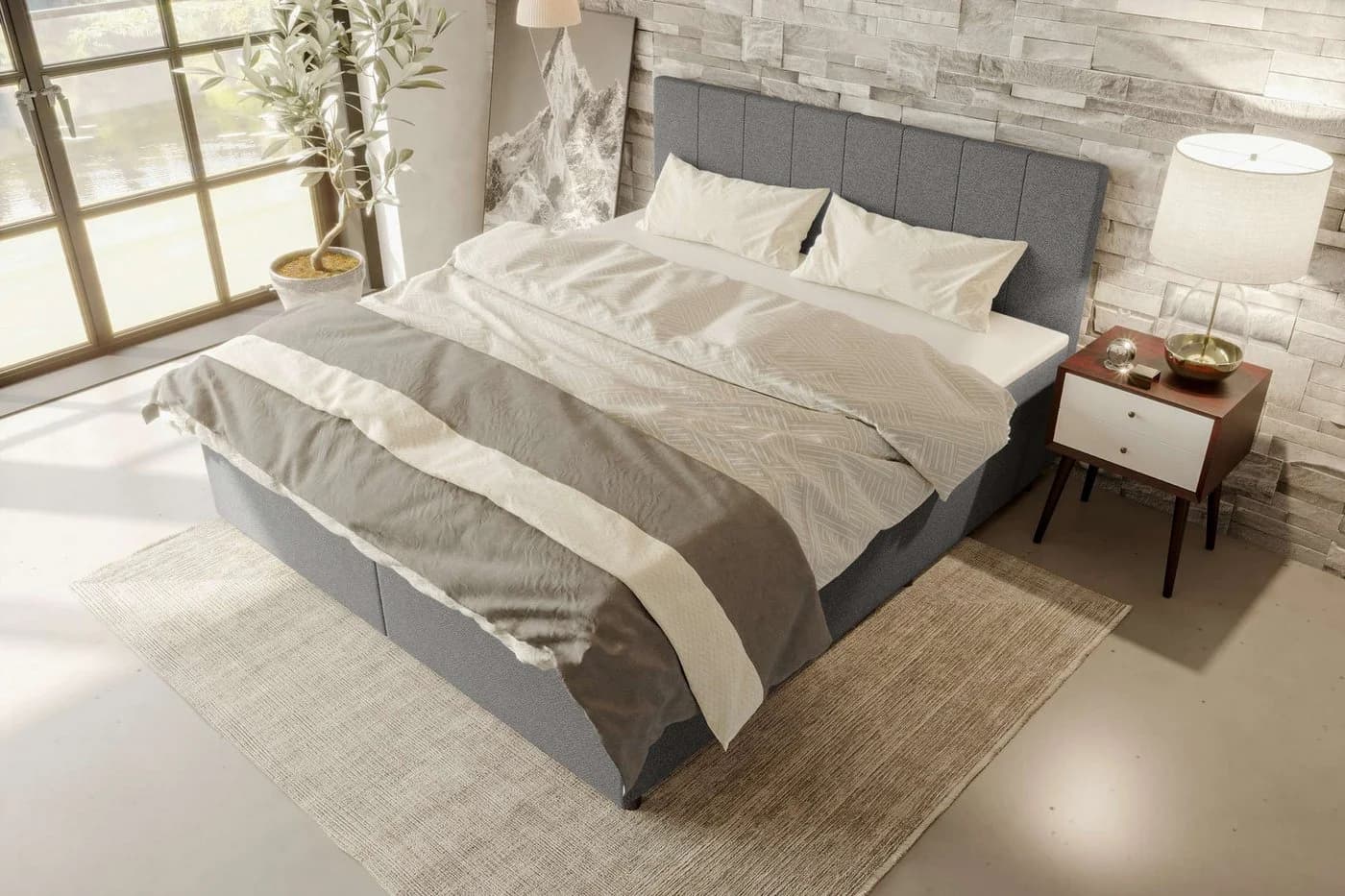 99rooms Boxspringbett Kira mit Topper und Stauraum - Bild 3