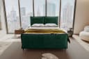 99rooms Boxspringbett Vero Plus Dunkelgrün mit Bettkasten und Topper Bild 1