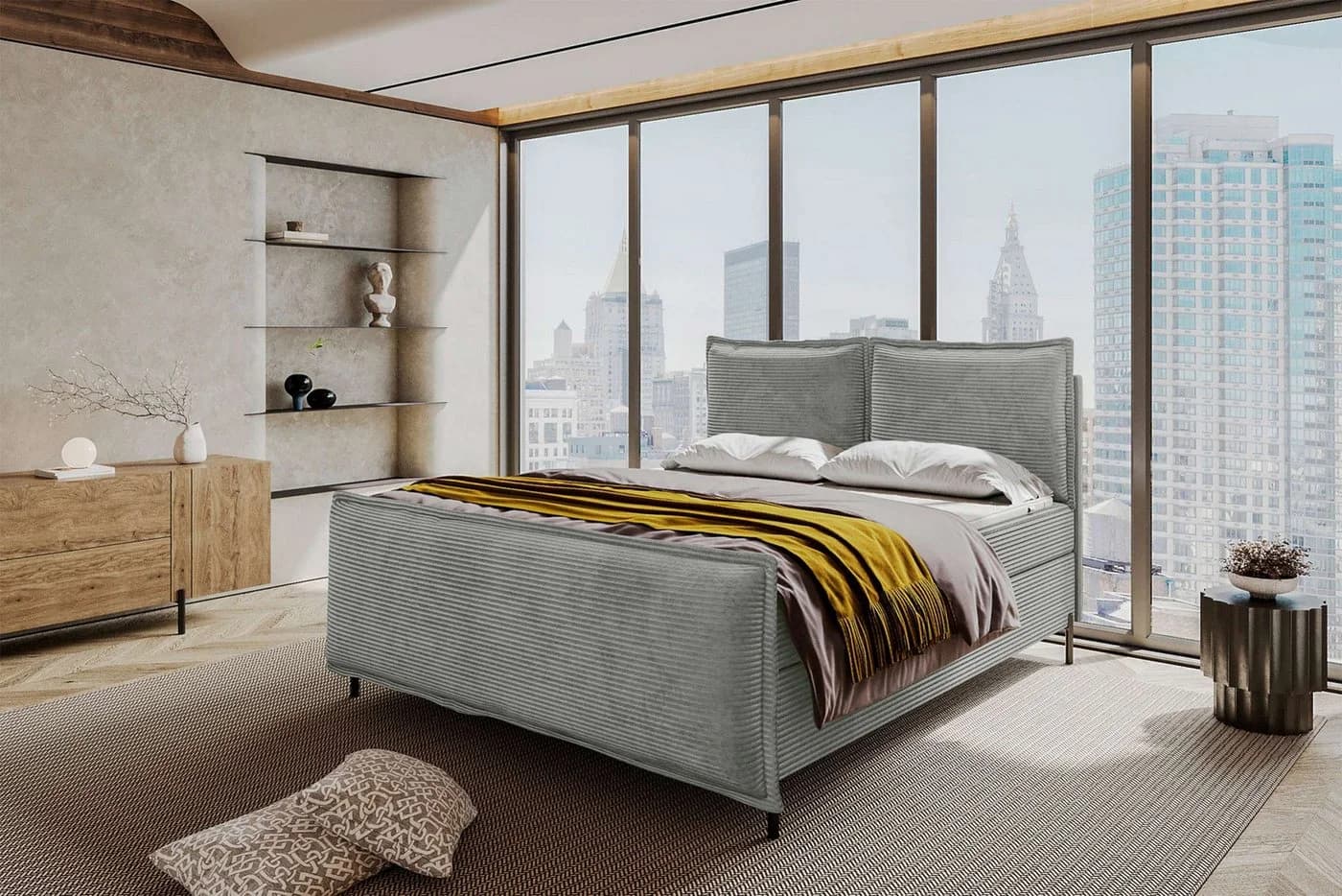 99rooms Boxspringbett Vero 140x200 cm mit Topper und Bettkasten - Bild 2
