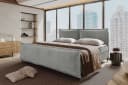 99rooms Boxspringbett Vero Plus Familienbett Cord Hellgrau mit Bettkasten Bild 2