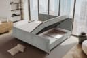 99rooms Boxspringbett Vero Plus Familienbett Cord Hellgrau mit Bettkasten Bild 5