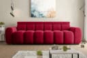99rooms Big-Sofa Alessio mit elektrischer Sitztiefenverstellung Velours Tiffany Bild 2