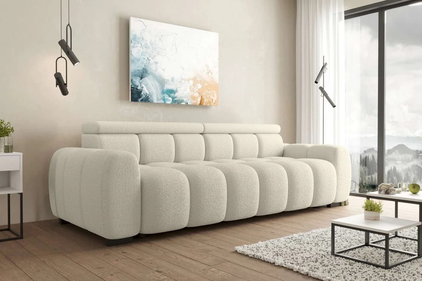 99rooms Big-Sofa Alessio mit elektrischer Sitztiefenverstellung