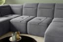 99rooms Wohnlandschaft Elvaro - U-Form Sofa Velours PALLADIUM Bild 5