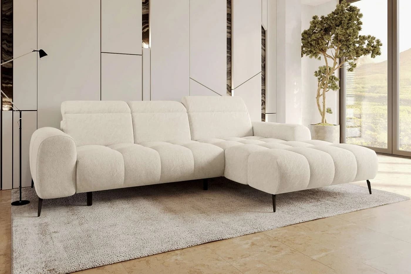 99rooms Ecksofa Milano L-Form Chenille APHRODITE - Bild 2