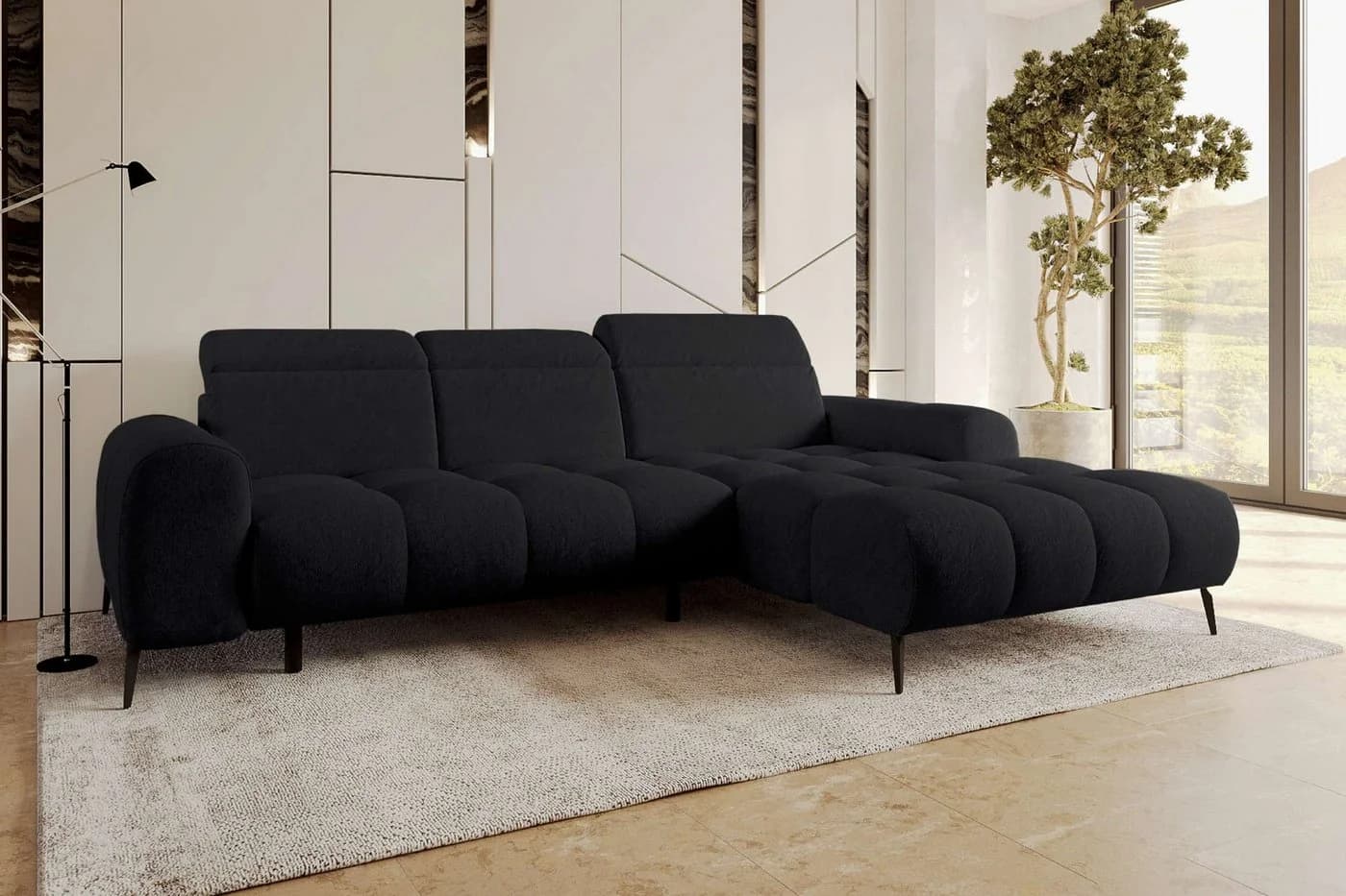 99rooms Ecksofa Milano L-Form Chenille APHRODITE - Bild 2