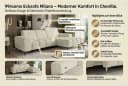 99rooms Ecksofa Milano L-Form Chenille APHRODITE Bild 5