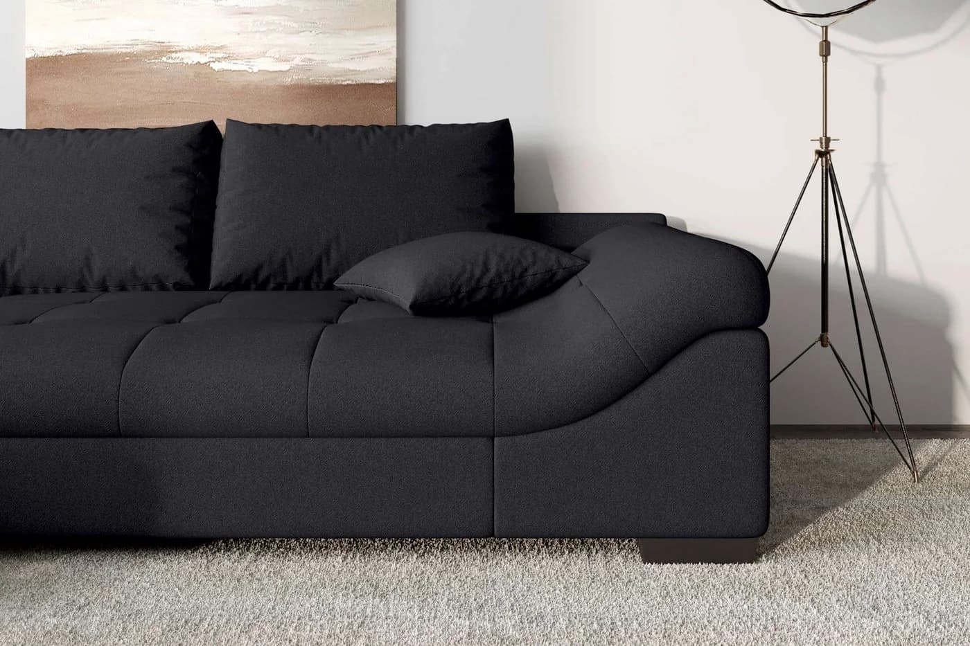 99rooms Ecksofa Terra L-Form mit Rundumbezug und Wellenfederung - Bild 5