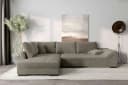 99rooms Ecksofa Terra L-Form Cordstoff Cappuccino Bild 1
