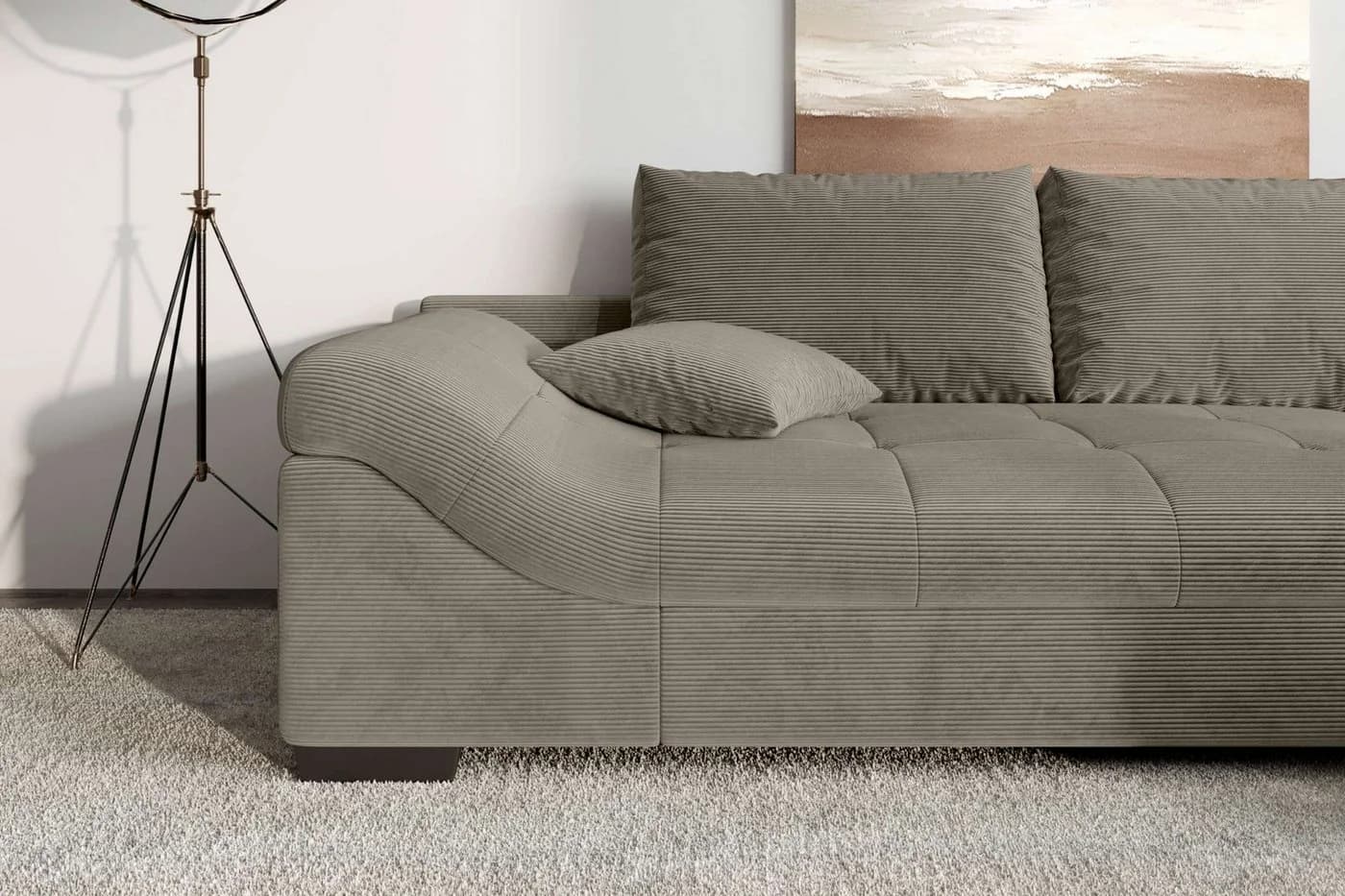 99rooms Ecksofa Terra L-Form mit Rundumbezug und 5 Kissen - Bild 5