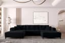 99rooms Wohnlandschaft Massimo U-Form Cordstoff POSO Bild 2