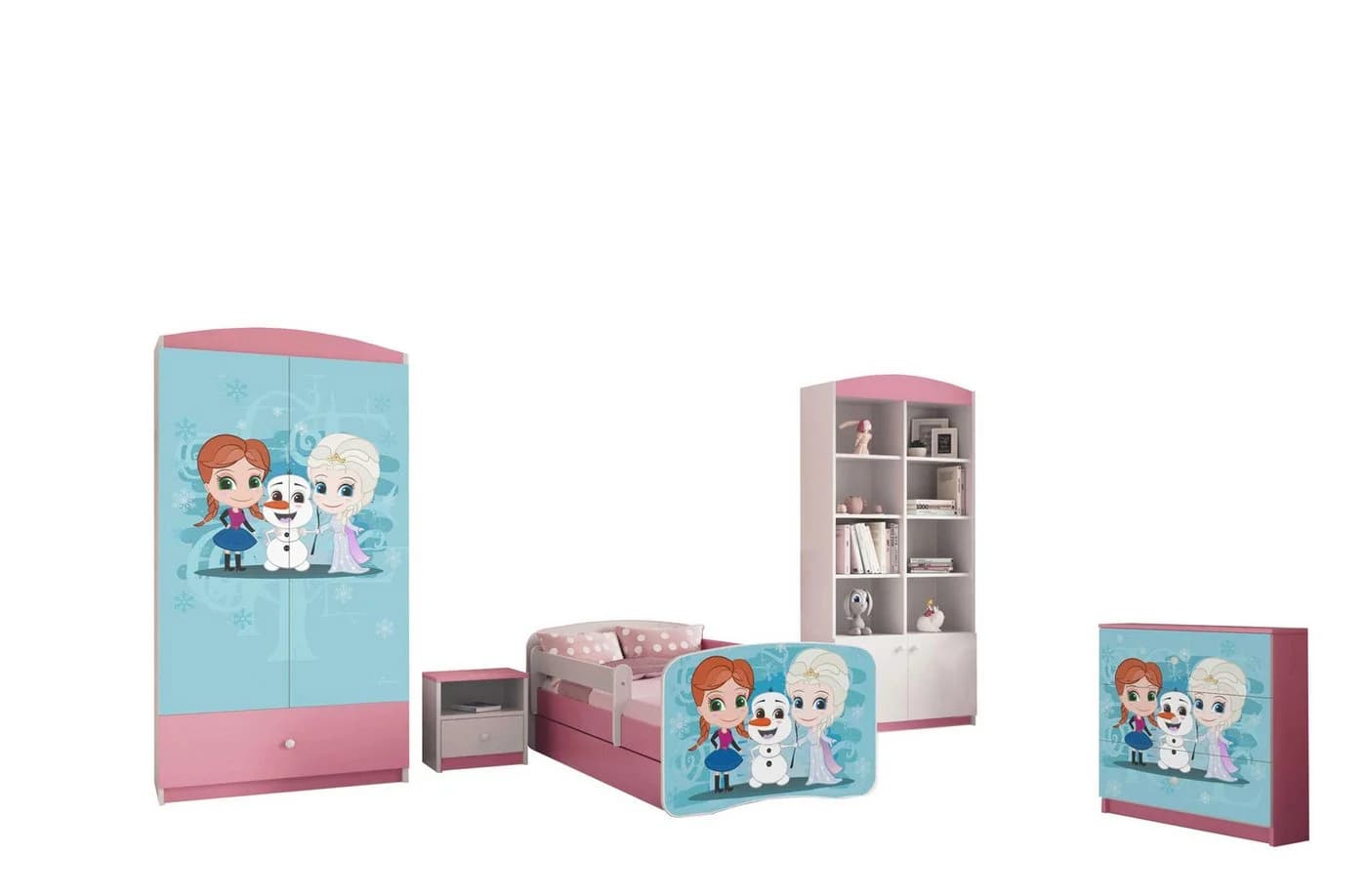 99rooms Jugendzimmer-Set Dreams Motiv VIII Rosa/Weiß Modern