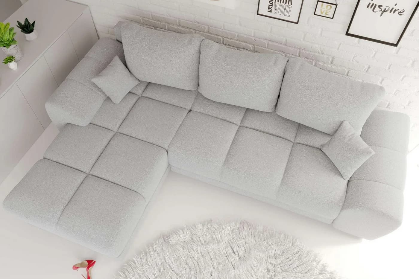 99rooms Ecksofa Antalya L-Form Sofa mit Schlaffunktion - Bild 4