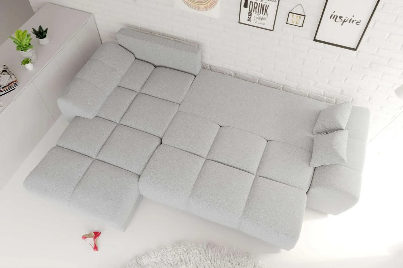 99rooms Ecksofa Antalya L-Form Sofa mit Schlaffunktion - Bild 5
