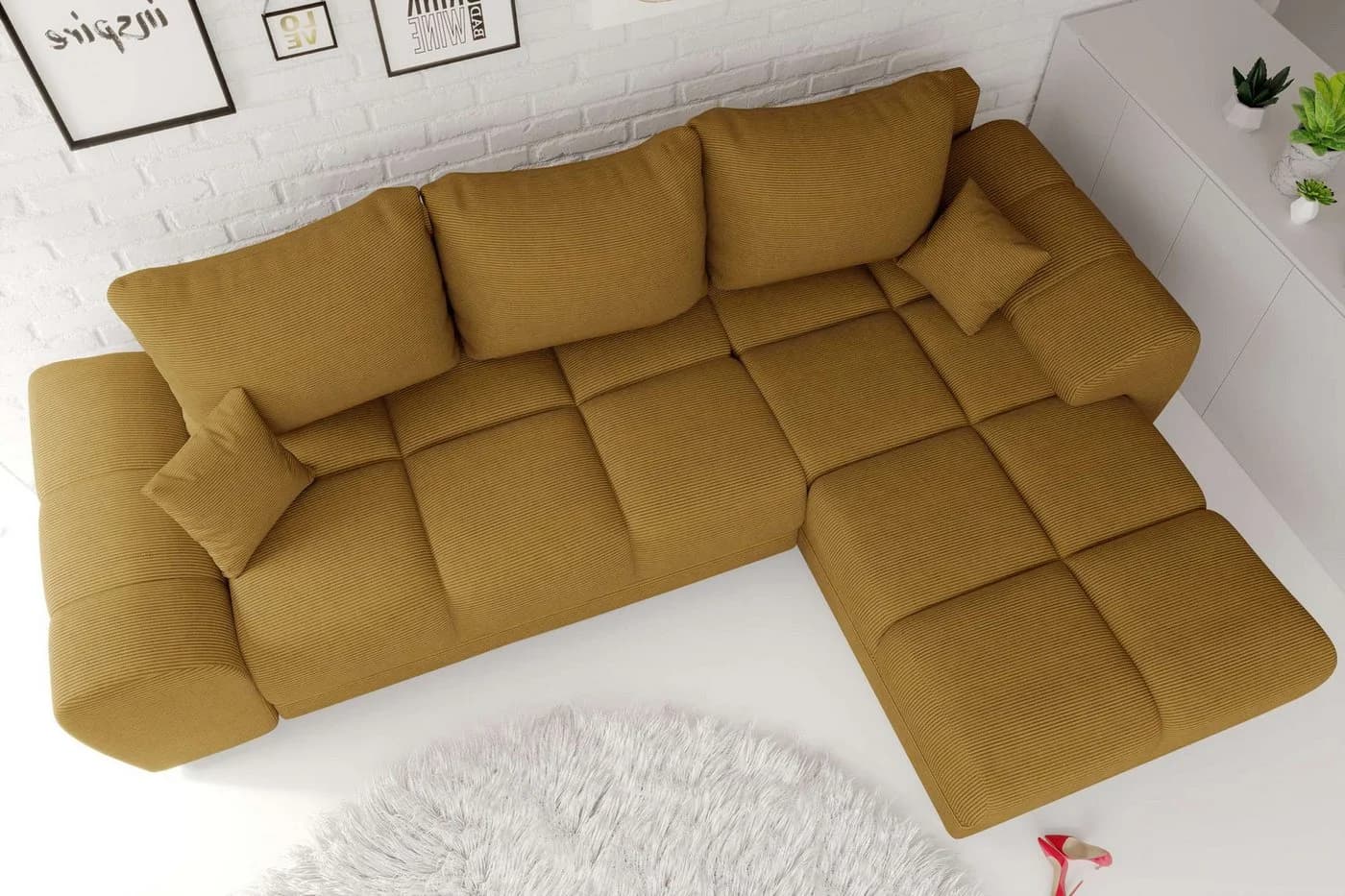 99rooms Ecksofa Antalya L-Form mit Schlaffunktion und Bettkasten - Bild 4