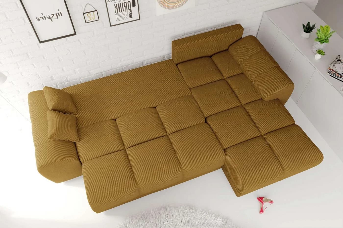 99rooms Ecksofa Antalya L-Form mit Schlaffunktion und Bettkasten - Bild 5