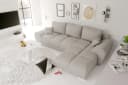 99rooms Ecksofa Antalya L-Form mit Schlaffunktion und Cordstoff POSO Bild 3