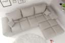 99rooms Ecksofa Antalya L-Form mit Schlaffunktion und Cordstoff POSO Bild 4