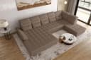 99rooms Wohnlandschaft Toscana U-Form Bettfunktion Velours VOGUE Bild 3